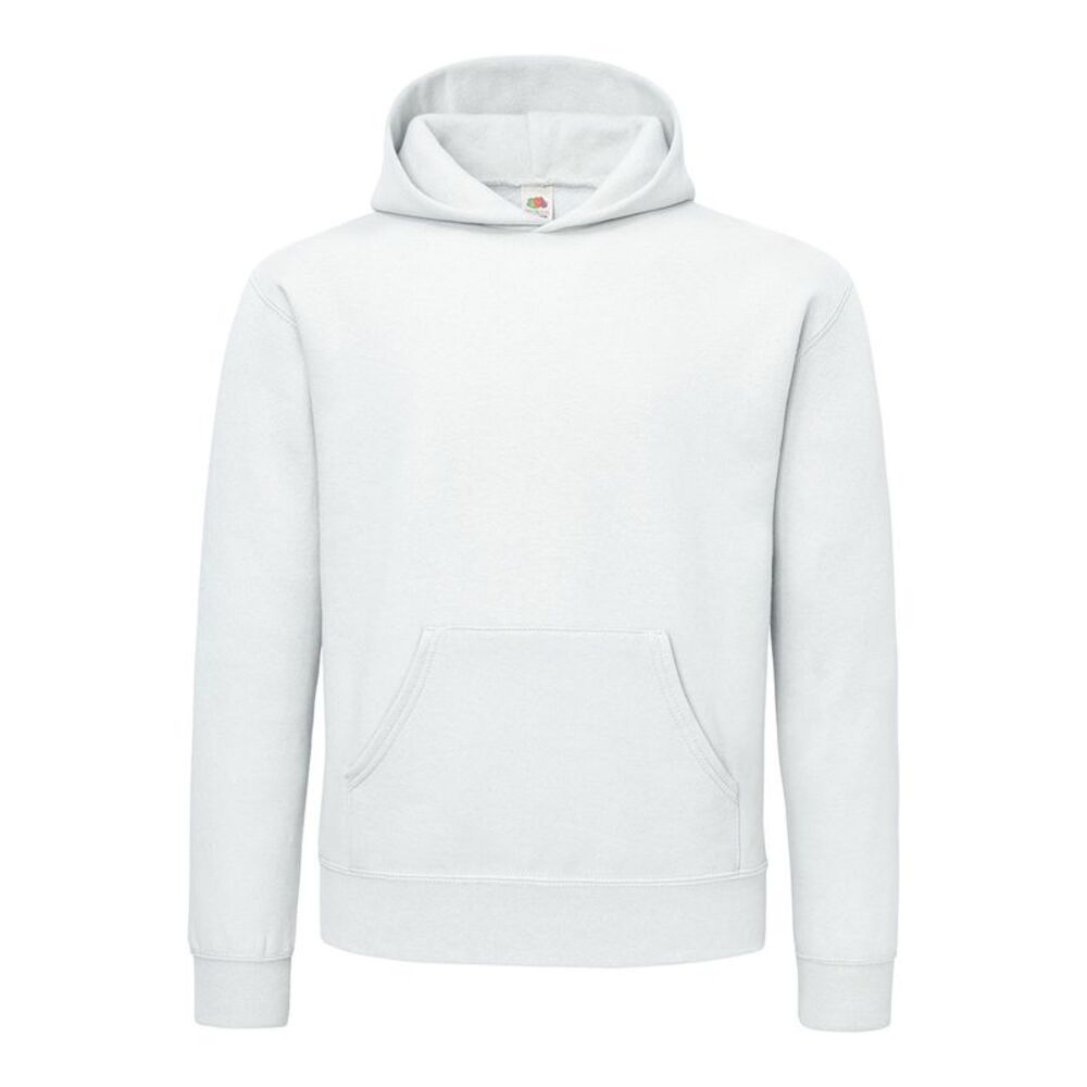 Fruit of the Loom Mens Cotton Hoodie / White